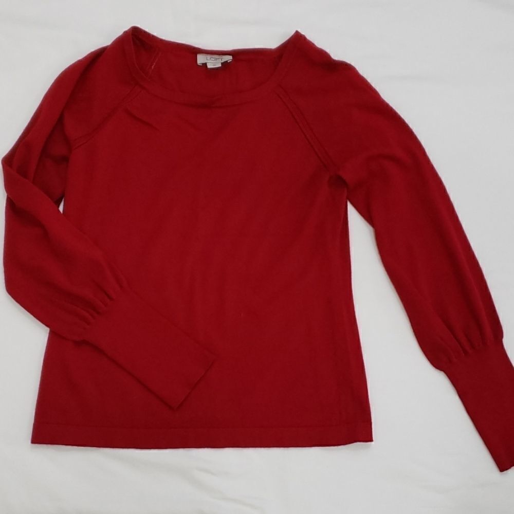 Loft thin red sweater